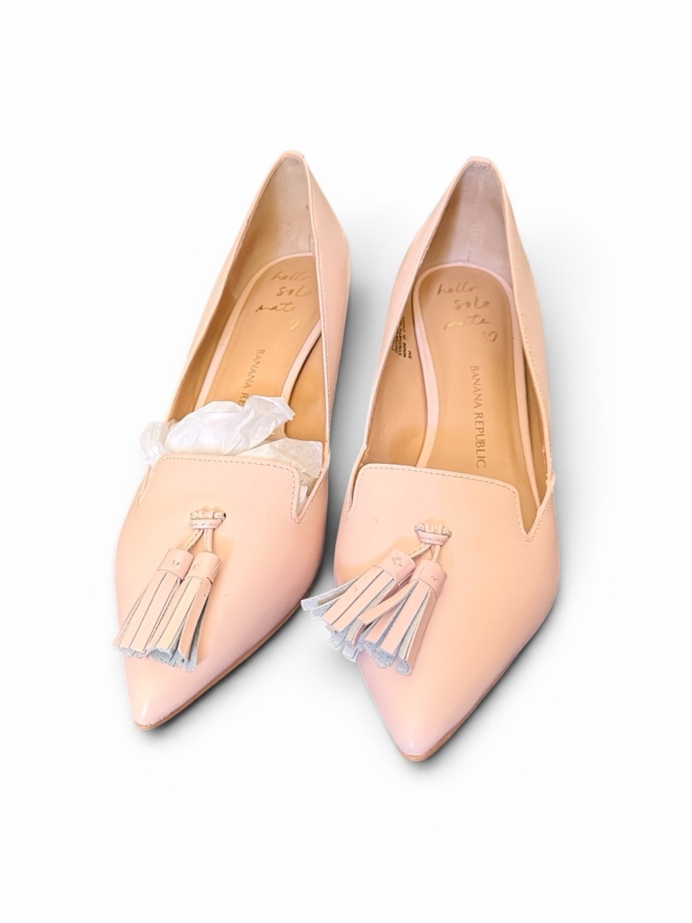Banana Republic Avila Leather Tassel heels
